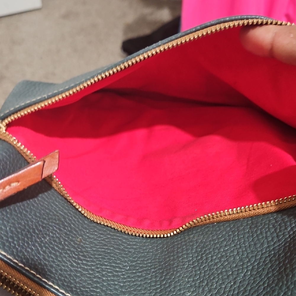 Dooney & Bourke Teal and Brown Crossbody Bag - Picture 7 of 15